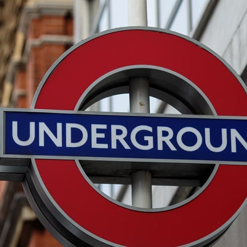 Underground tube sign
